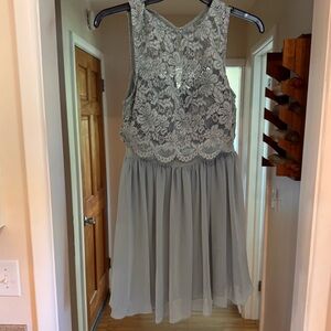 City Studio Teal Lace Top Mini Dress Size 13 Junior